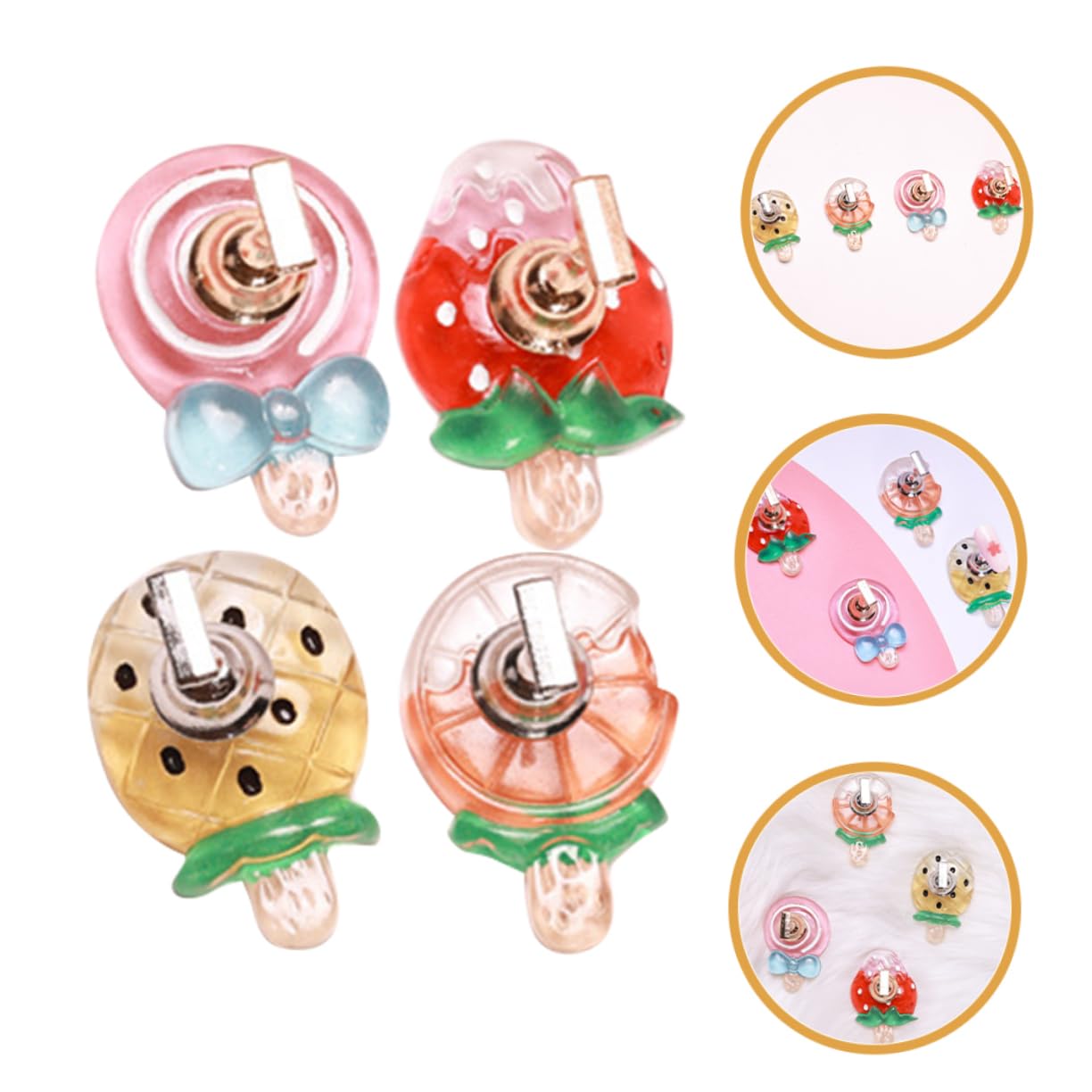 Mikinona 4pcs Nail Stand for Press Painting Magnetic Nail Holder Acrylic Nail Accessories Professional Nail Art Practice Stand