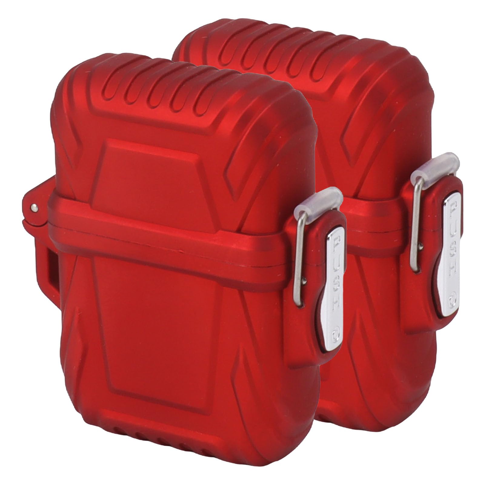 BAFOVY Torch Lighter Case IP56 Waterproof, Portable Cover for Outdoor Adventure with Premium Plastic and Zinc Alloy Material (Red)