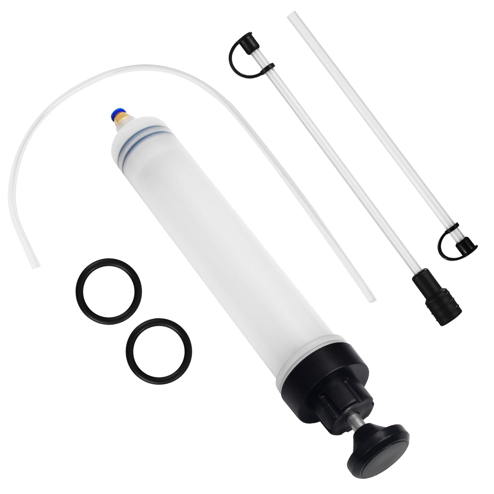 DUBUOZA 500ml Ölabsaugpumpe,Ölabsaugspritze mit Schlauch und Verlängerungsrohr, Flüssigkeitsabsaug- und Füllpumpe, Handpumpe, geeignet für Bremsflüssigkeit, Kühlmittel, Getriebeöl und Motoröl