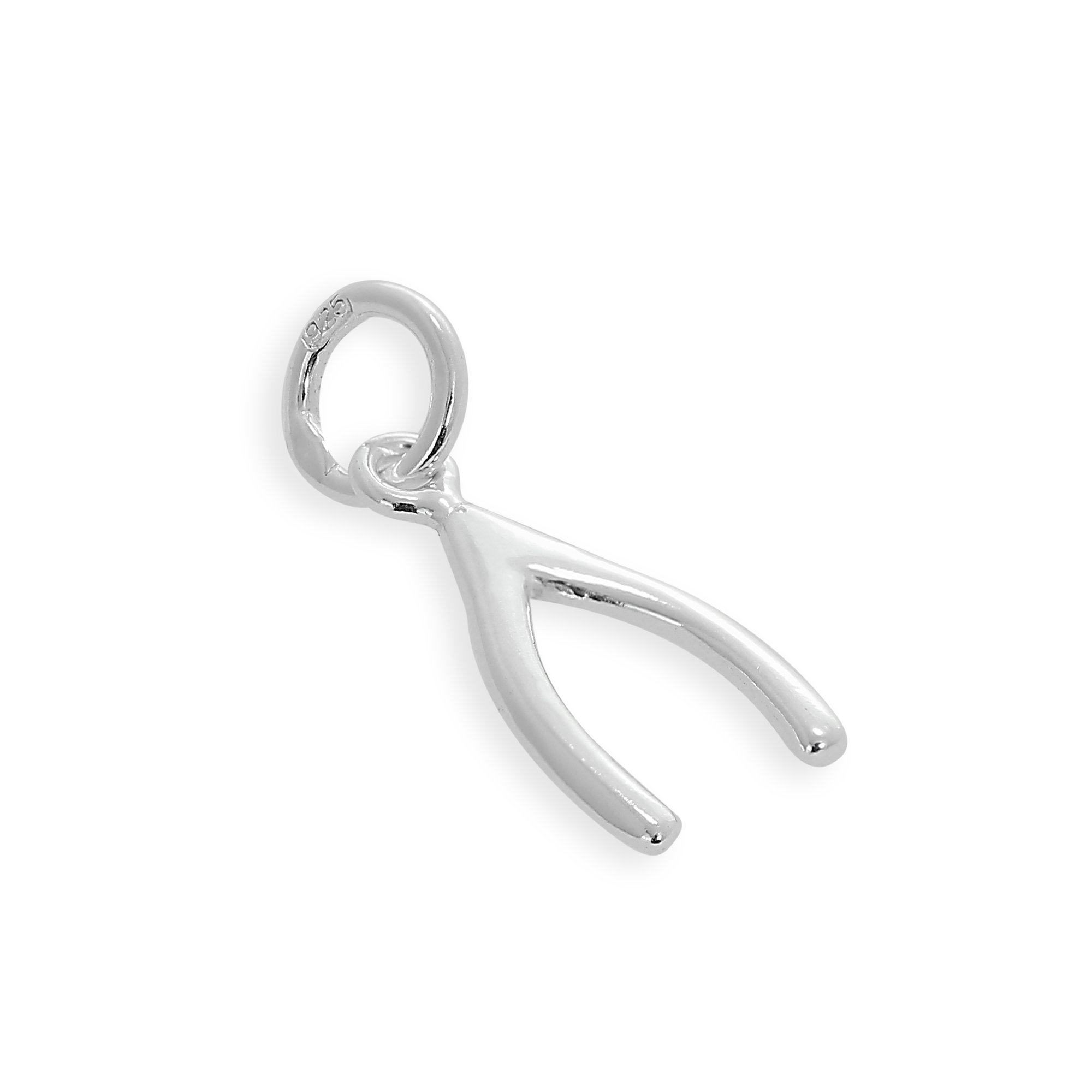 jewellerybox Sterling Silver Wishbone Charm