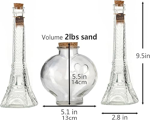 Miniatura 4 de CHENGXINWENHUA Unity - Juego de arena para bodas y ceremonias de arena, hecho a mano, jarrón decorativo con arena (2 libras) (2 libras), color E