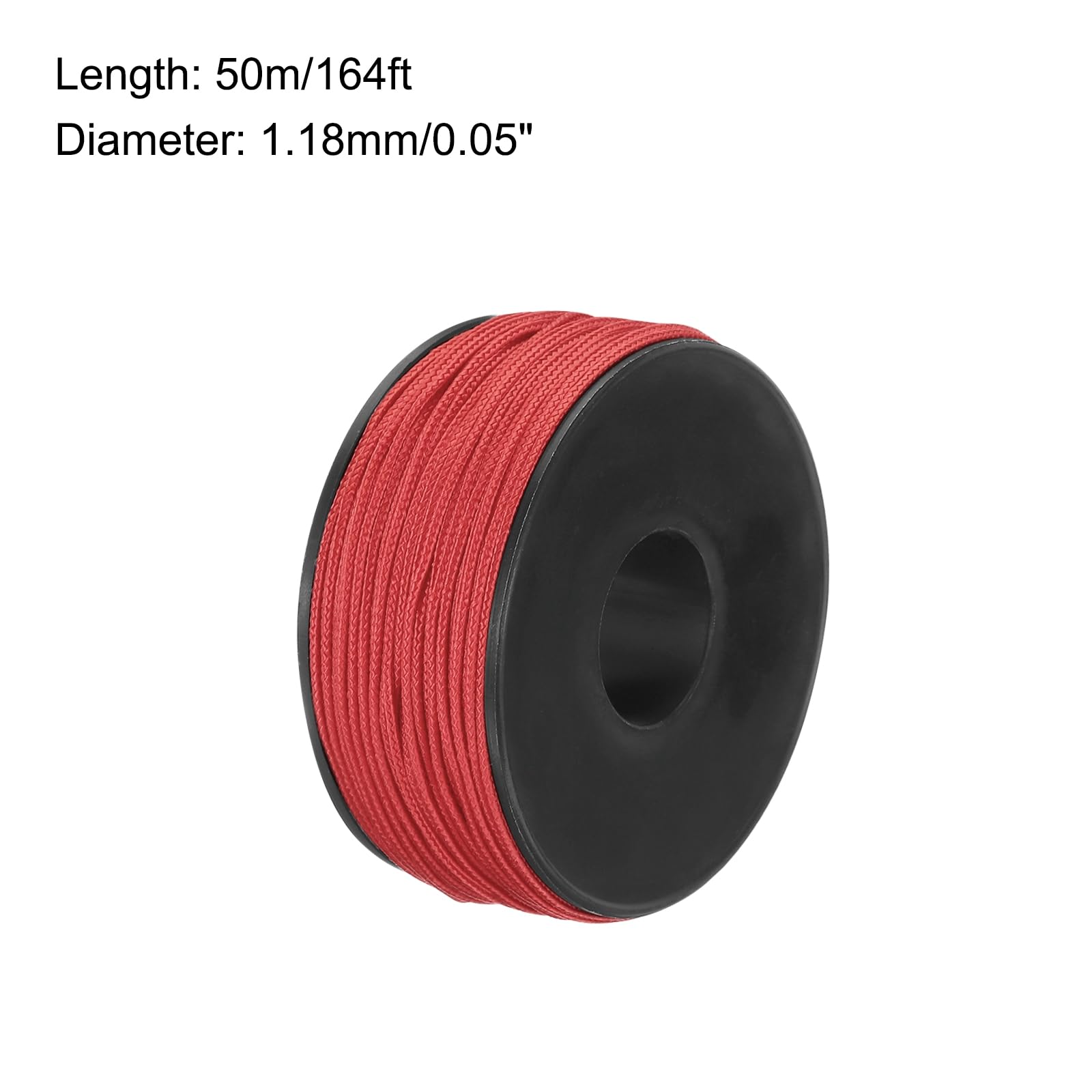 Rebower Micro Paracord 1.18mm x 164 Feet Rope 100 LB Polyester Braided Strong String Spool [for Hiking Exercise, Tent - Image 2