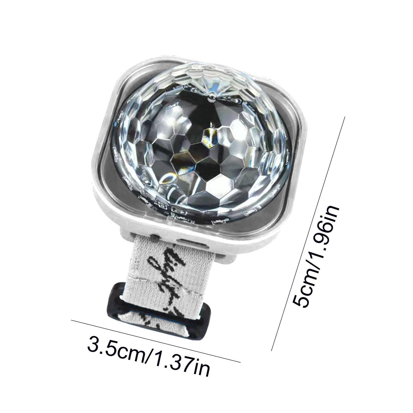 Lumière disco | Montre lumineuse LED avec contrôle sonore | Bracelet USB rechargeable pour décorations d'Halloween Delr
