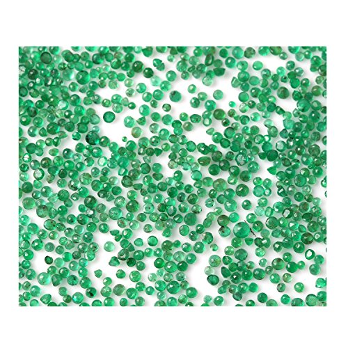 Émeraude ronde 2 mm naturelle pour fabrication de bijoux et sertissage