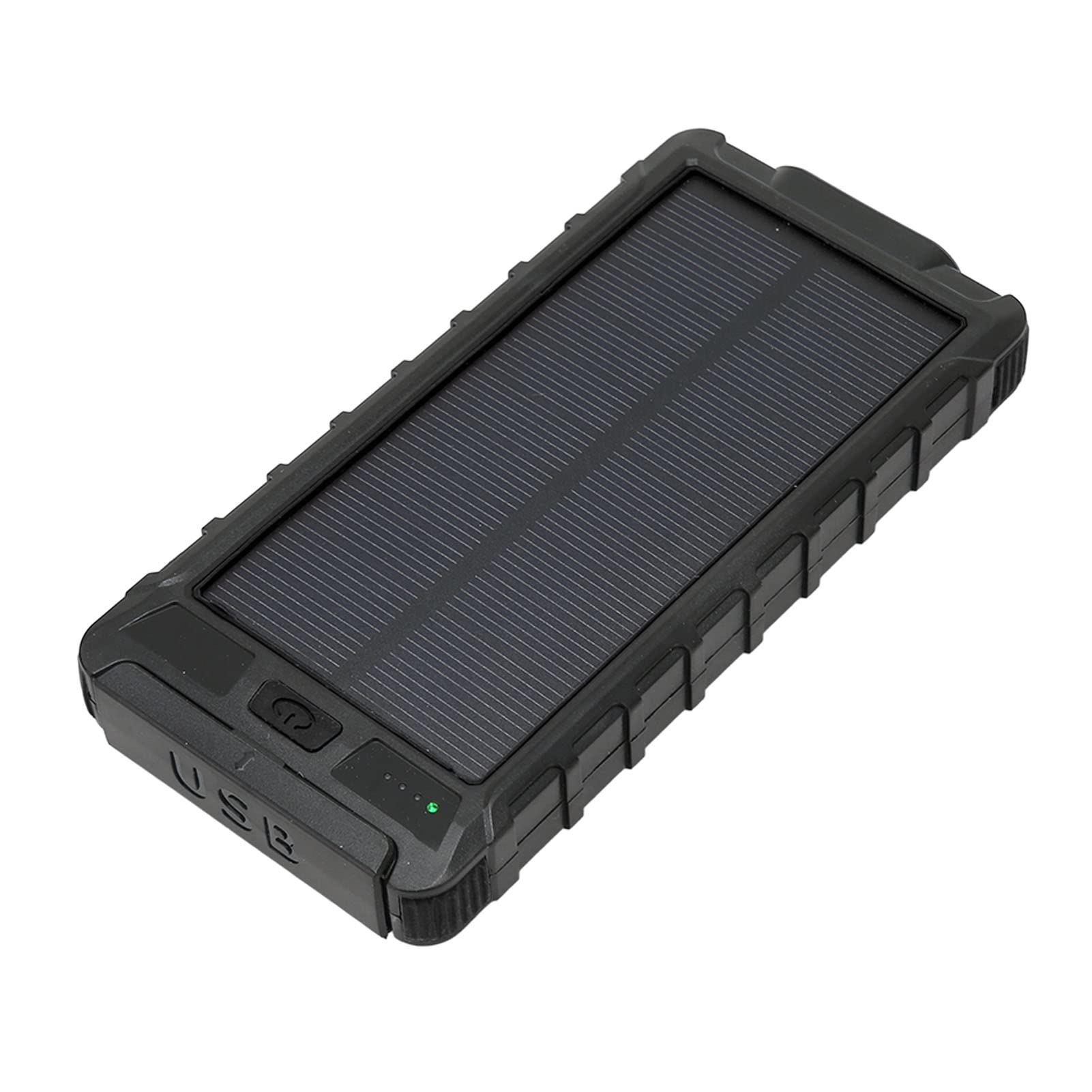 Cocoarm Cargador Solar Portátil 20000mAh con Linterna (Black)