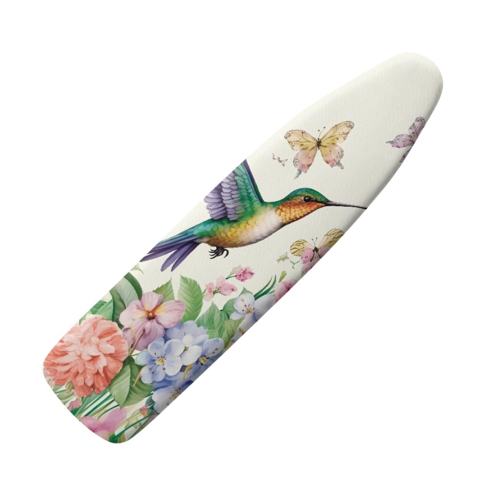 Ironing Board Covers Green Hummingbird Iron Board Covers and Pad Thick Resist Scorching and Staining Thick Easy Fit Iron Cover Adjustable Elastic Rope Ironing Boards Cover 125x45cm
