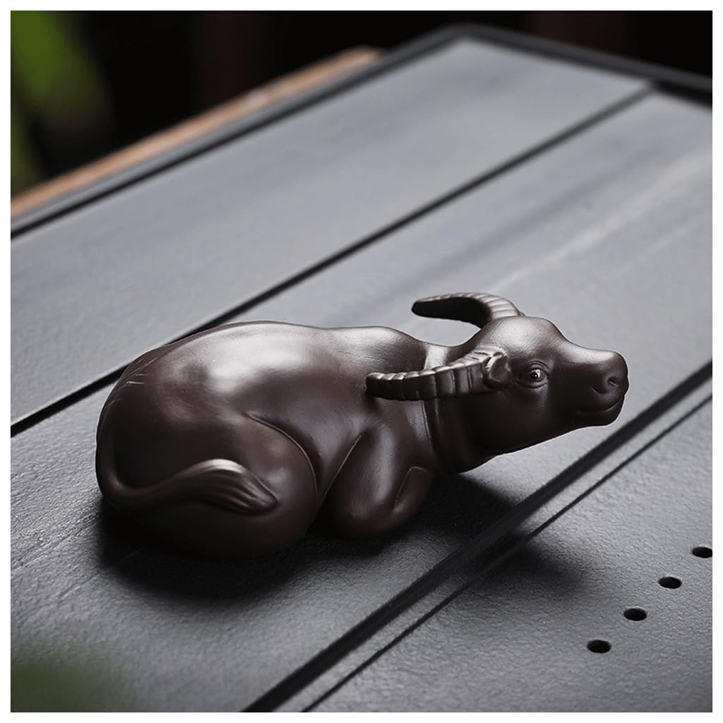 ENGENDER Kung Fu Tea Pet Purple Clay Tea Pet Lucky Turtle Ornaments Household Decoration Home(C)