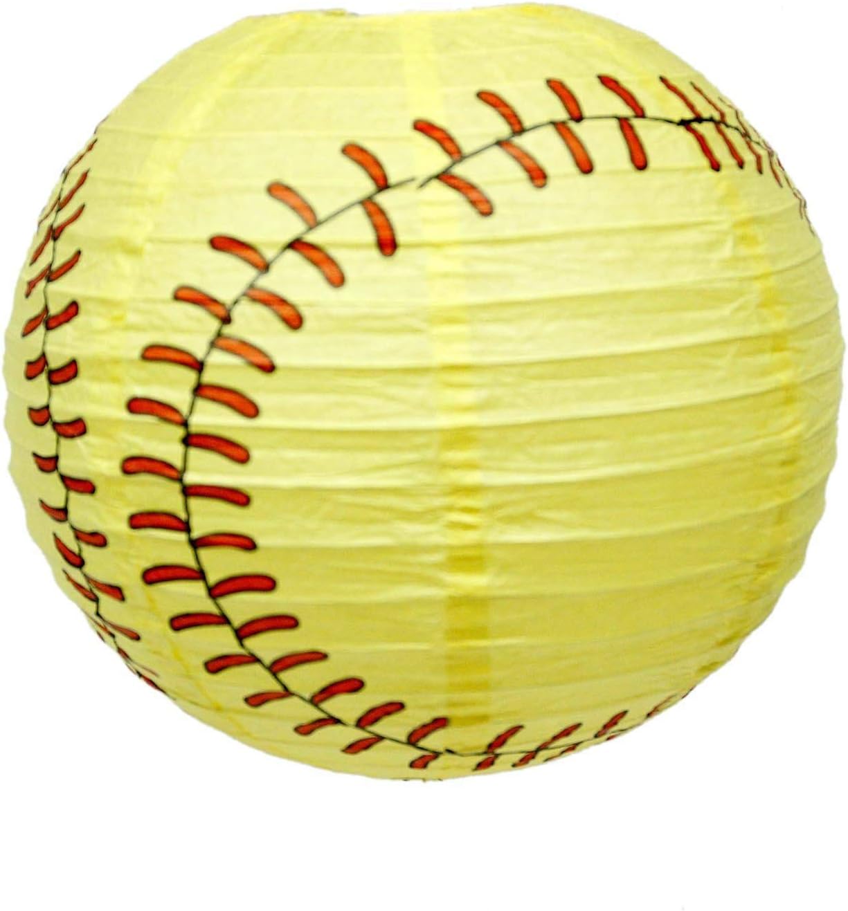 Softball Giant Lantern (Huge, 12" Softball, Paper Party Lantern, Hanging, Collapsible) Girl's Fastpitch Softball, Extra Innings Collection by Havercamp