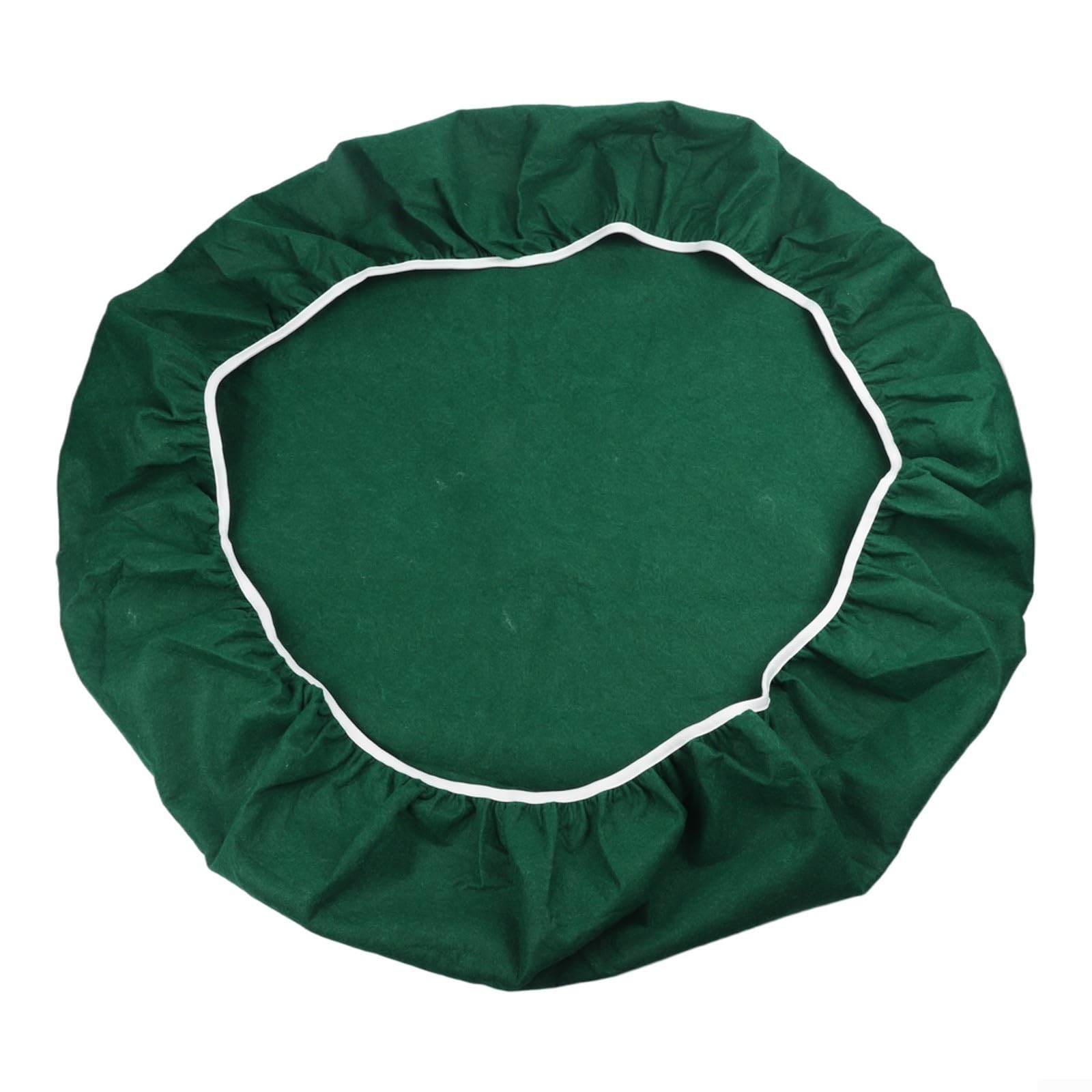 Tabletop Gaming Mat Built for Round Tables 36 to 48 Inches in Diameter Featuring Cashmere Felt Top and Elastic Securing Band (Green)