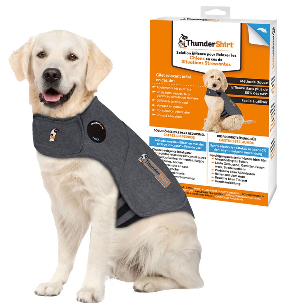 ThunderShirt - Chaleco Relajante para Perros - Antiestrés, ayuda a reducir la ansiedad - 5 tallas XS/S/M/L/XL