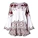 Produktbild iHENGH Damen Frühling Sommer Top Bluse Bequem Lässig Mode Frauen Mode Frauen Plus Size Printed Flare Sleeve Tops Blusen Keyhole T-Shirts(Rot, M)