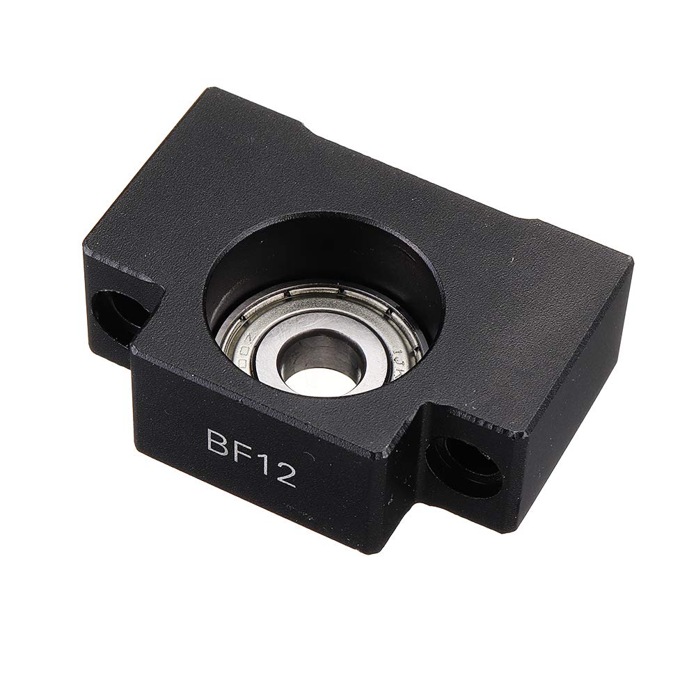 RanDal 2pcs BK12 BF12 Supports d'extrémité de vis à billes pour vis à billes SFU1605 SFU1610 CNC XYZ Pièces en Acier au Carbone Noir
