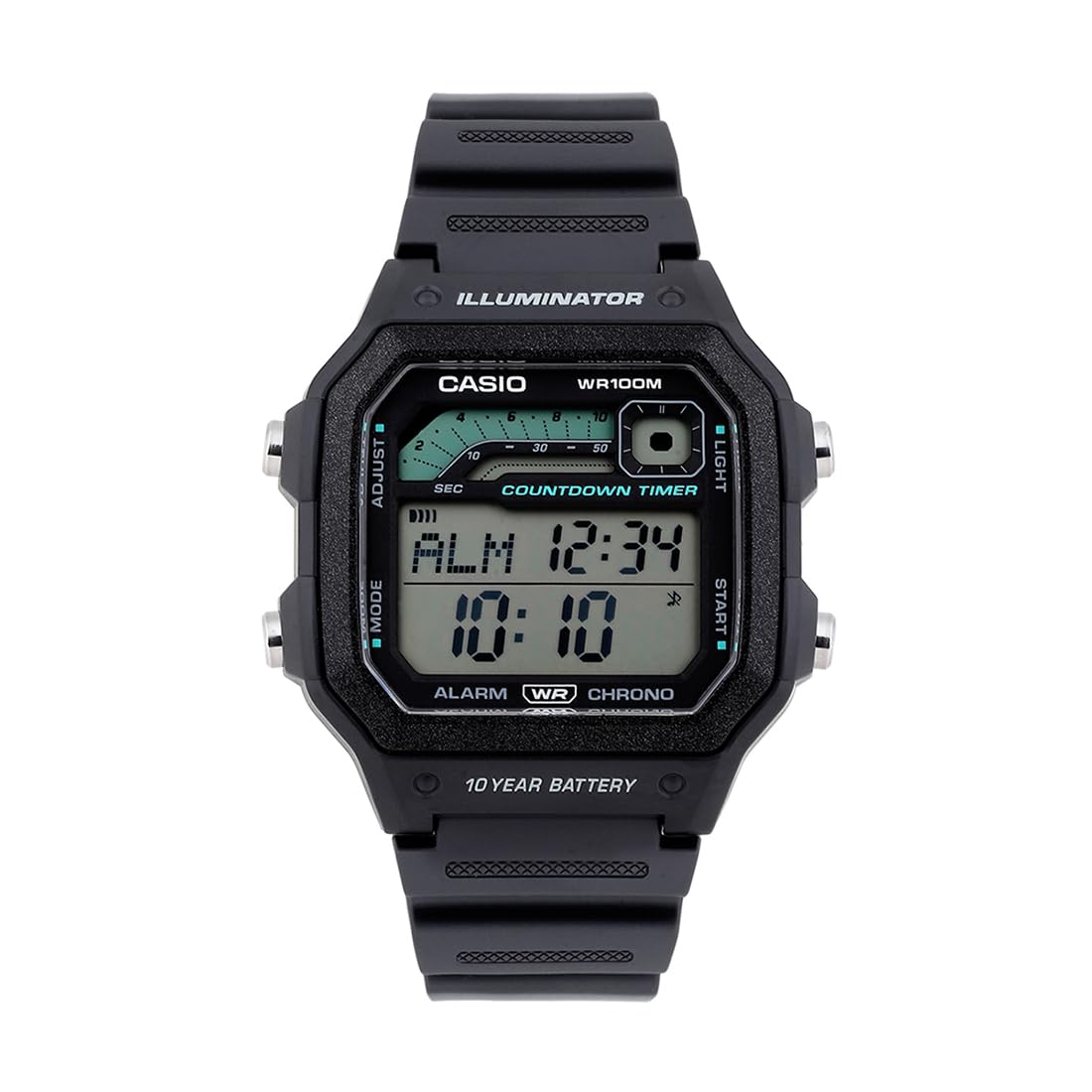 Casio Youth Digital Black Dial Men WS-1600H-8AVDF (D310)