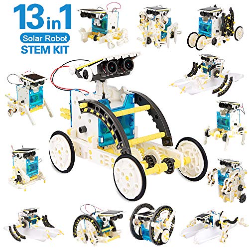 mengwoha STEM 13-in-1 Education Solar Robot kit Toys -DIY Building Science Experiment Toys for Kids Aged 8-12, STEM Learning Science Boys Toys for Birthday Gift
