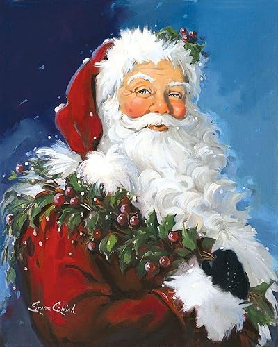 Posterazzi Póster navideño de Susan Comish (10 x 8 pulgadas)