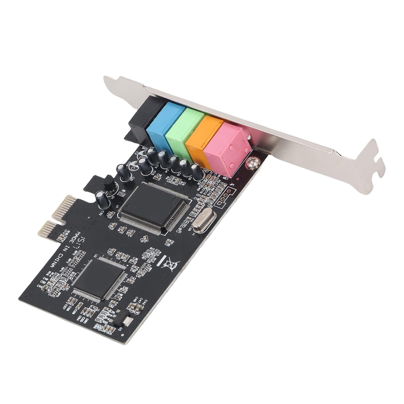 VBESTLIFE Scheda Audio PCIe, 5.1 Scheda Audio Interna con Staffa a Basso Profilo, Audio Surround Stereo 3D per PC Desktop