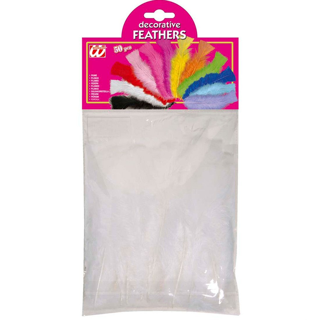 NET TOYS 50 Weiße Schmuckfedern – Ca. 10 Cm Lang, Für Karneval, Basteln, Mottopartys Und Deko