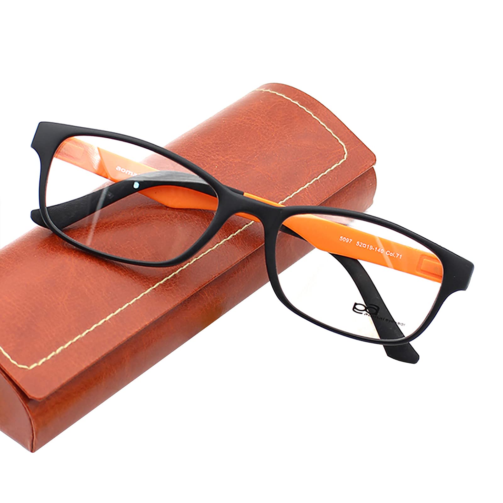 Okulary do czytania w stylu vintage, z filtrem niebieskiego światła, uniseks, prostokątne, lekkie, niepolaryzacyjne, ochrona przed oślepieniem, lekkie okulary do czytania komputera, przezroczysta soczewka, komfortowe zawiasy sprężynowe z kieszenią (+2,5)