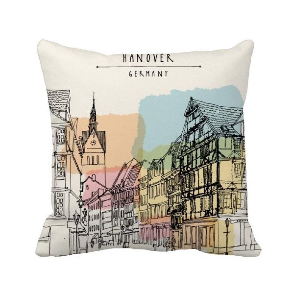 Housse de coussin carrée Hanovre textile salon décoration canapé