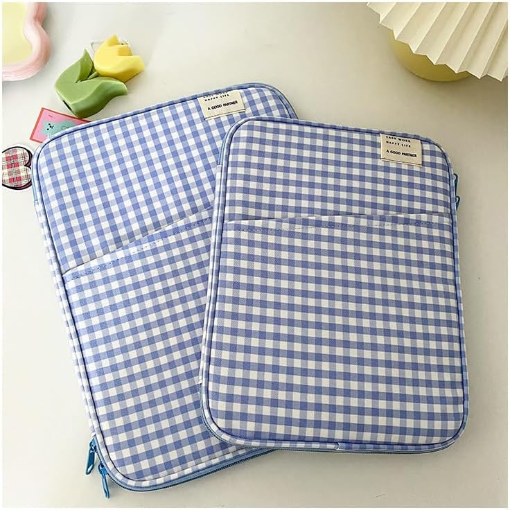 11-13Inch Cute Puffy Laptop Sleeve Fairycore Carrying Laptop Bag Cover Kawaii Tablet Liner Pouch Cottagecore Office Accessories (13inch,Black) - Image 7