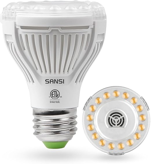 SANSI Grow Light Bulb with COC Technology, Full Spectrum 10W Grow Lamp (150 Watt Equiv) with Optical Lens for High PPFD, Perfect for Seeding and Growing of Indoor Plants, Flowers and Garden, Upgraded