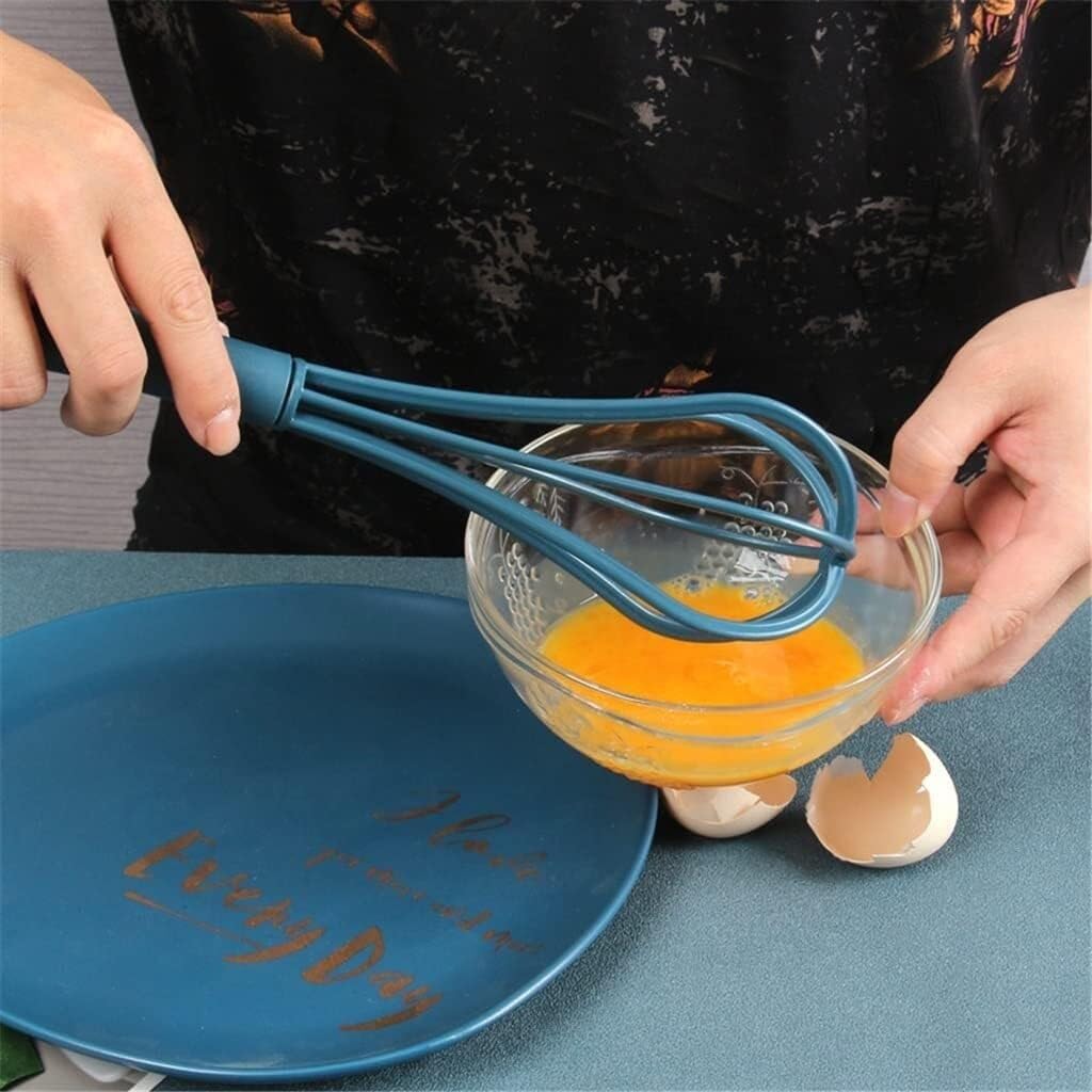 Frusta da Cucina Sbattitore Manuale Utensili da Cucina for La Cottura Manuale Multifunzionale dello Sbattitore for Uova, Crema for Casa, Farina, Burro Frullatore Efficiente(Yellow)