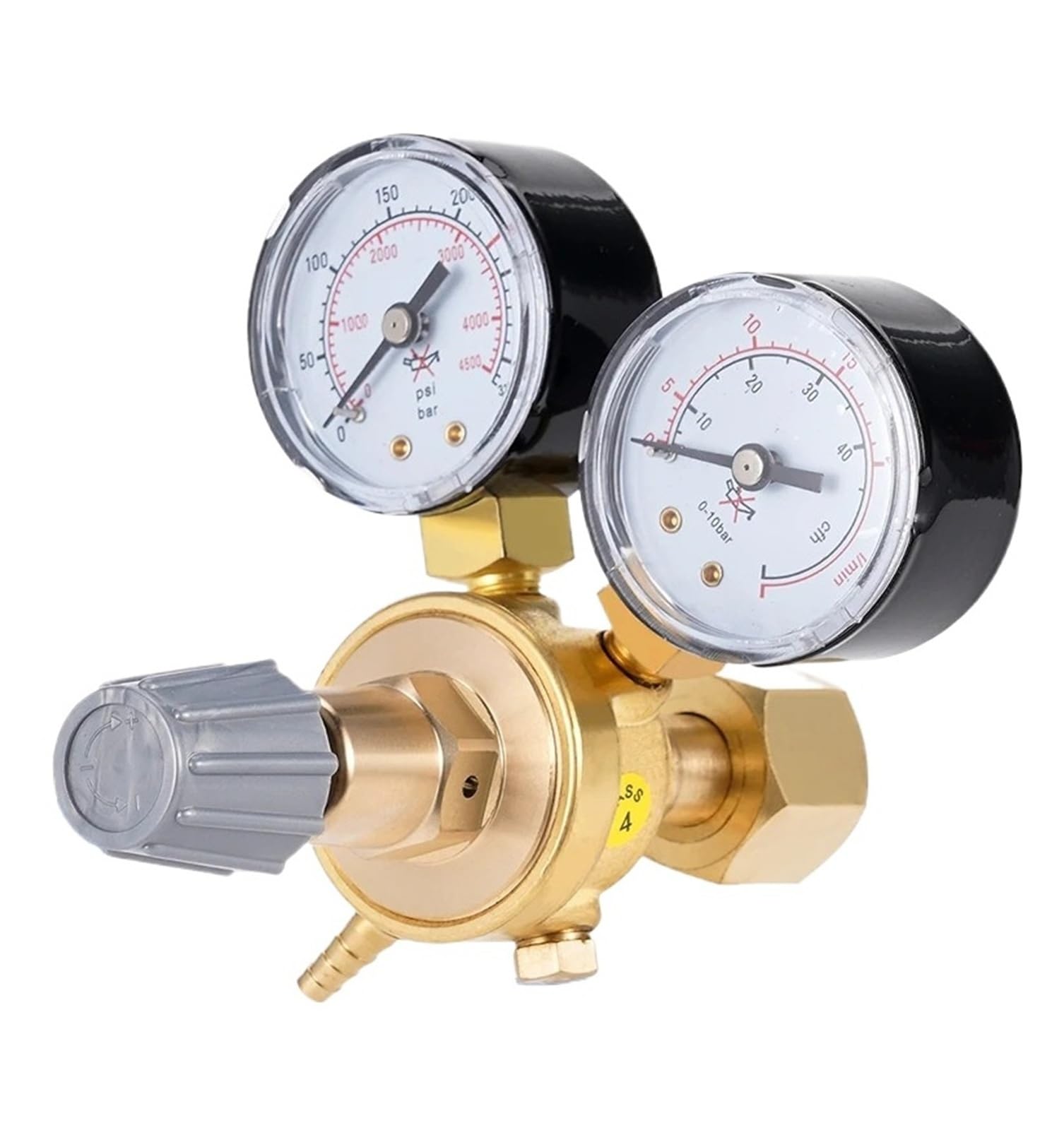 Amokd One Color Pressure Regulator Reducer Argon Co2 Welding Twin Gauge Gas Bottle Welding Flow Meter Control Valve W21.8 1/4 Thread