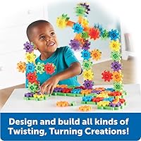Vista 2 de Learning Resources Gears! Gears! Gears! Super Building Toy Set, STEM Toys, Construction Toys, Gears for Kids, 150 Pieces, Ages 3+, Blue