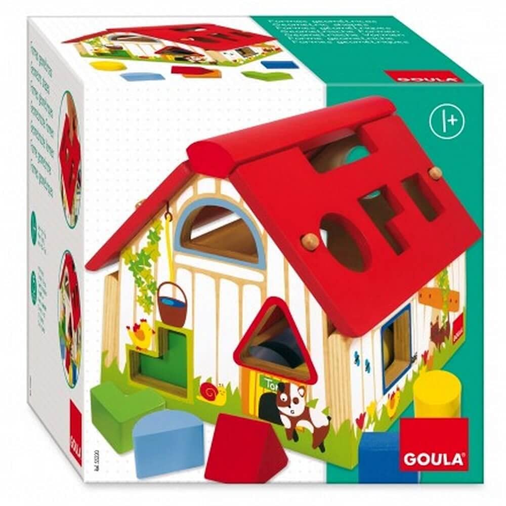 Goula Jumbo Spiele D55220 - Bauernhof Gemoetrische Formen