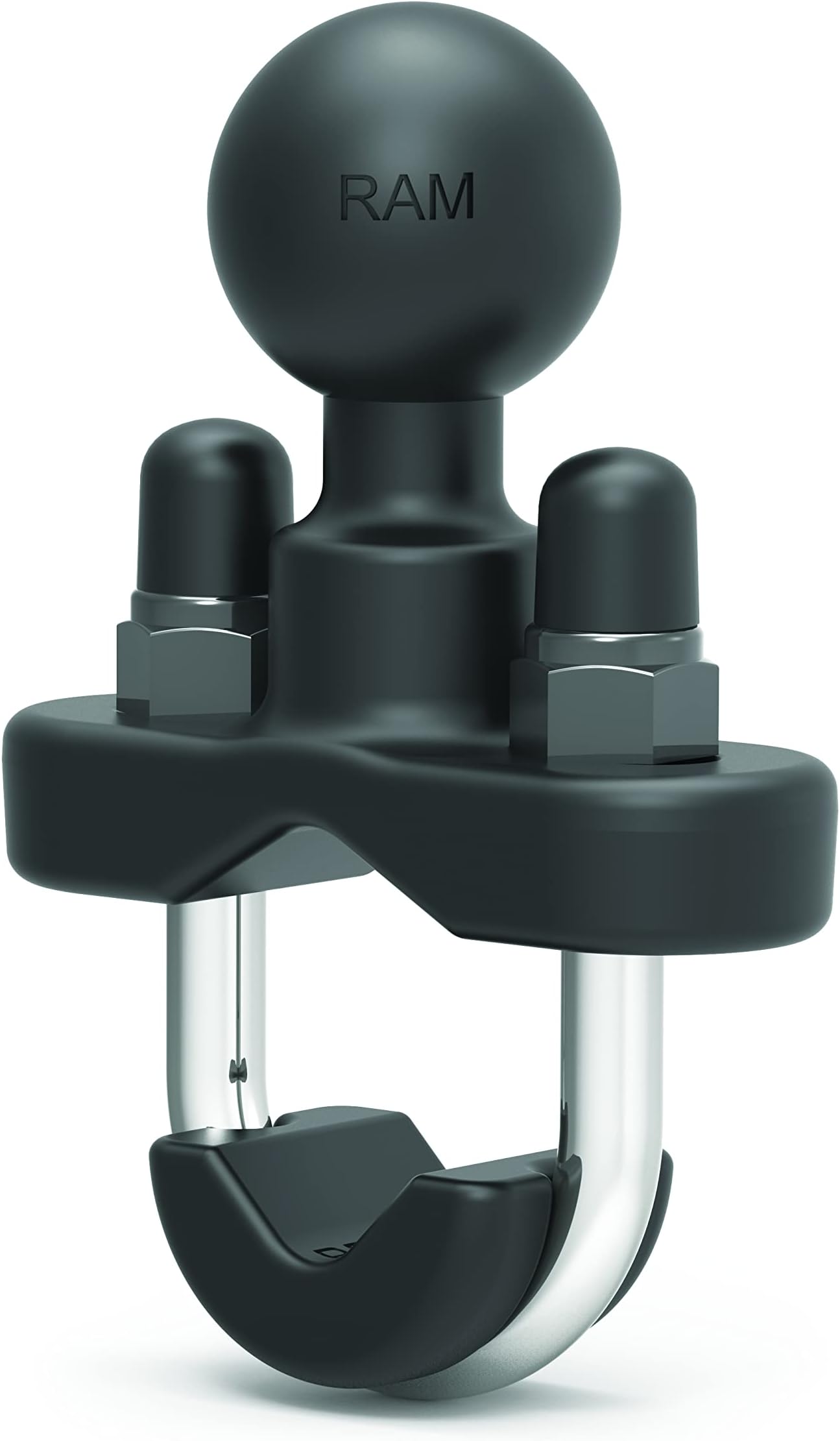 RAM MOUNTS Handlebar U-Bolt Base for Rails 0.5" to 1" in Diameter RAM-B-231U with B Size 1" Ball
