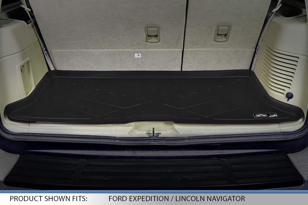 SMARTLINER Floor Mats and Cargo Liner Behind 3rd Row Set Compatible with 2011-2017 Ford Expedition