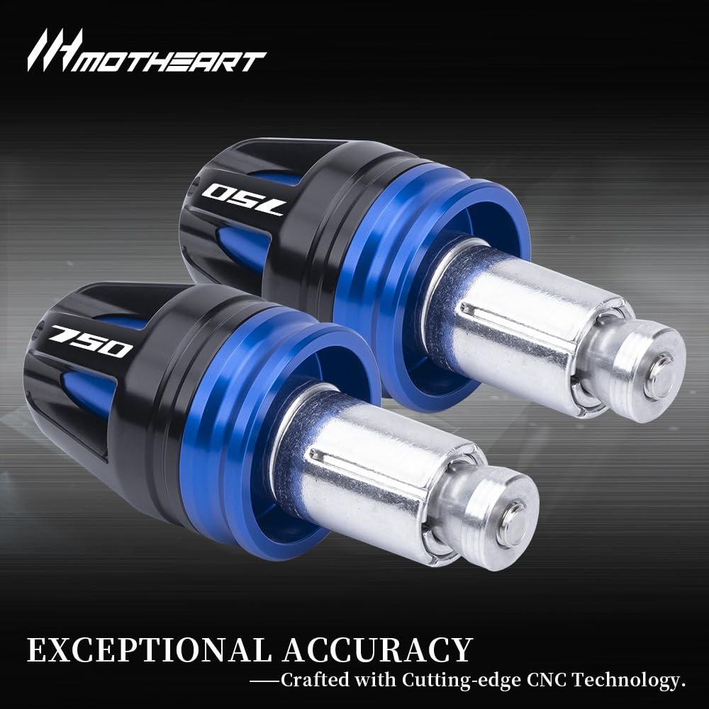 Bouchons d'extrémité de guidon pour motos pour CB750 Hornet 2023-2025 NC 750 2014-2023 NC 750X 2014-2025 NC 750S 2014-2018 Forza 750 2021-2024 7/8’ (22mm) Accessoires de guidon (Bleu)
