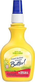 I Can't Believe It's Not Butter! Spray 8oz - 0 Calorie Butter Flavor for Grilling, Topping Veggies & Popcorn