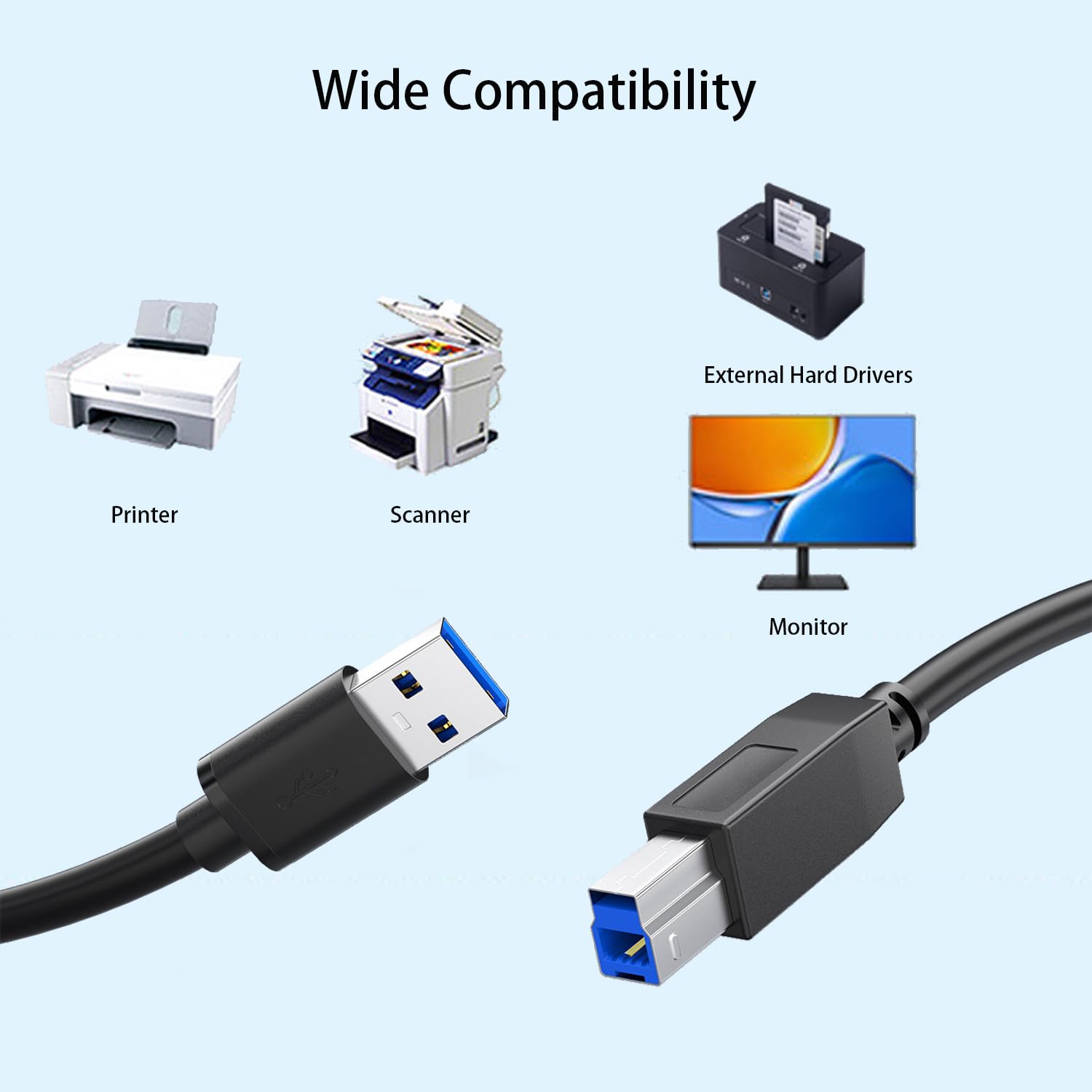 Type Decorder High Speed DAC Decoder Cable Impeto Audiophiles USB B To USB C Printer ...