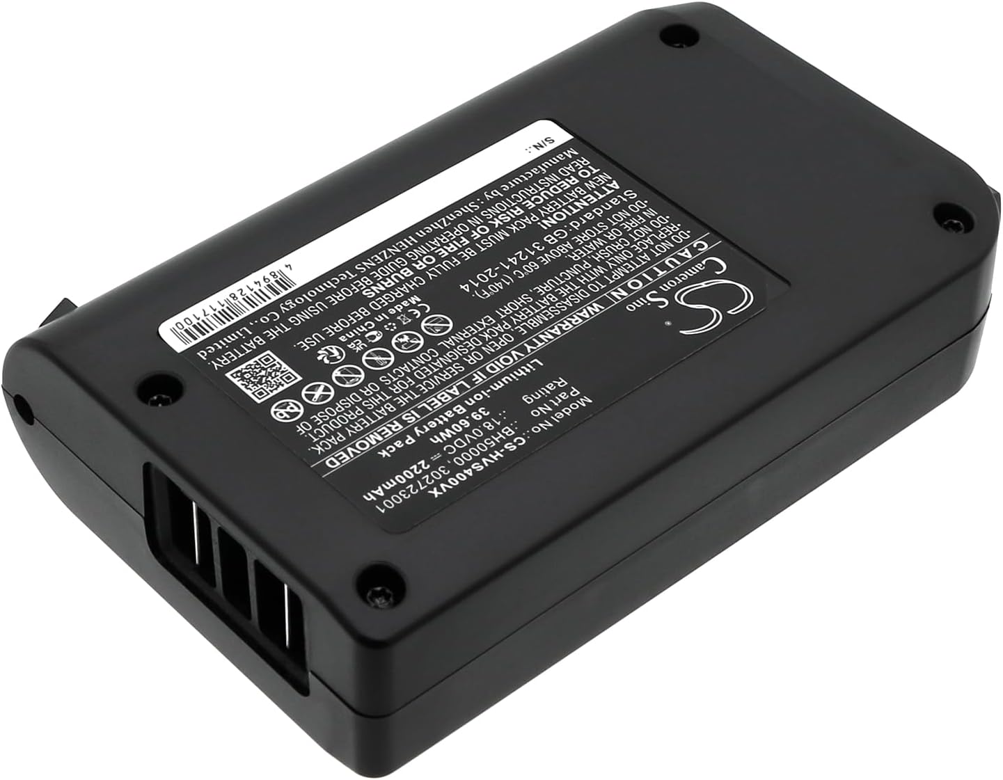 Cameron Sino New Replacement Battery Fit for Hoover BH50010 Platinum Collection Co, BH50015 Platinum Collection LI, Platinum Linx, Platinum Stick(2200mAh / 39.60Wh)