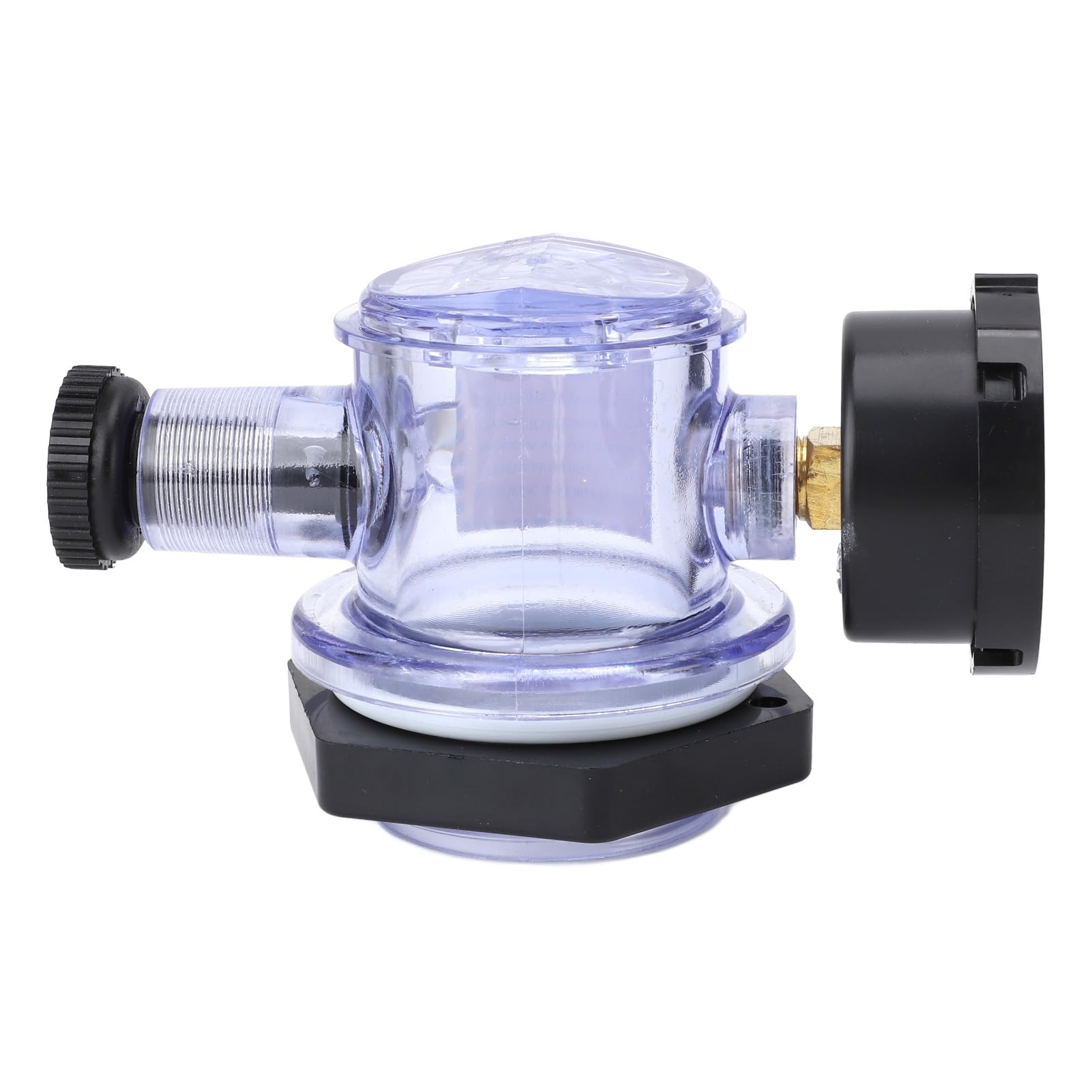 Valvola di sfiato manuale dell'aria Accessorio per filtro per piscina durevole ad alto flusso con manometro per 273564 Pompa a sabbia Materiale ABS Filettatura maschio da 60 mm