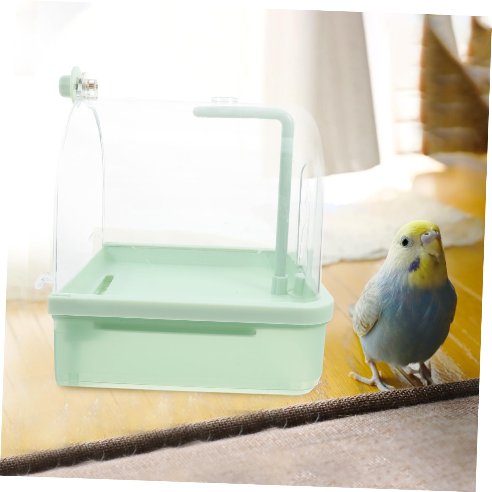 Genérico Bañera Automática para Loros Jaula para Loros Toldo para Loros Pequeños Nido para Pájaros para Loros Pequeños Loro Pequeño para Exteriores Loro Pequeño Pájaro Loro Pequeño