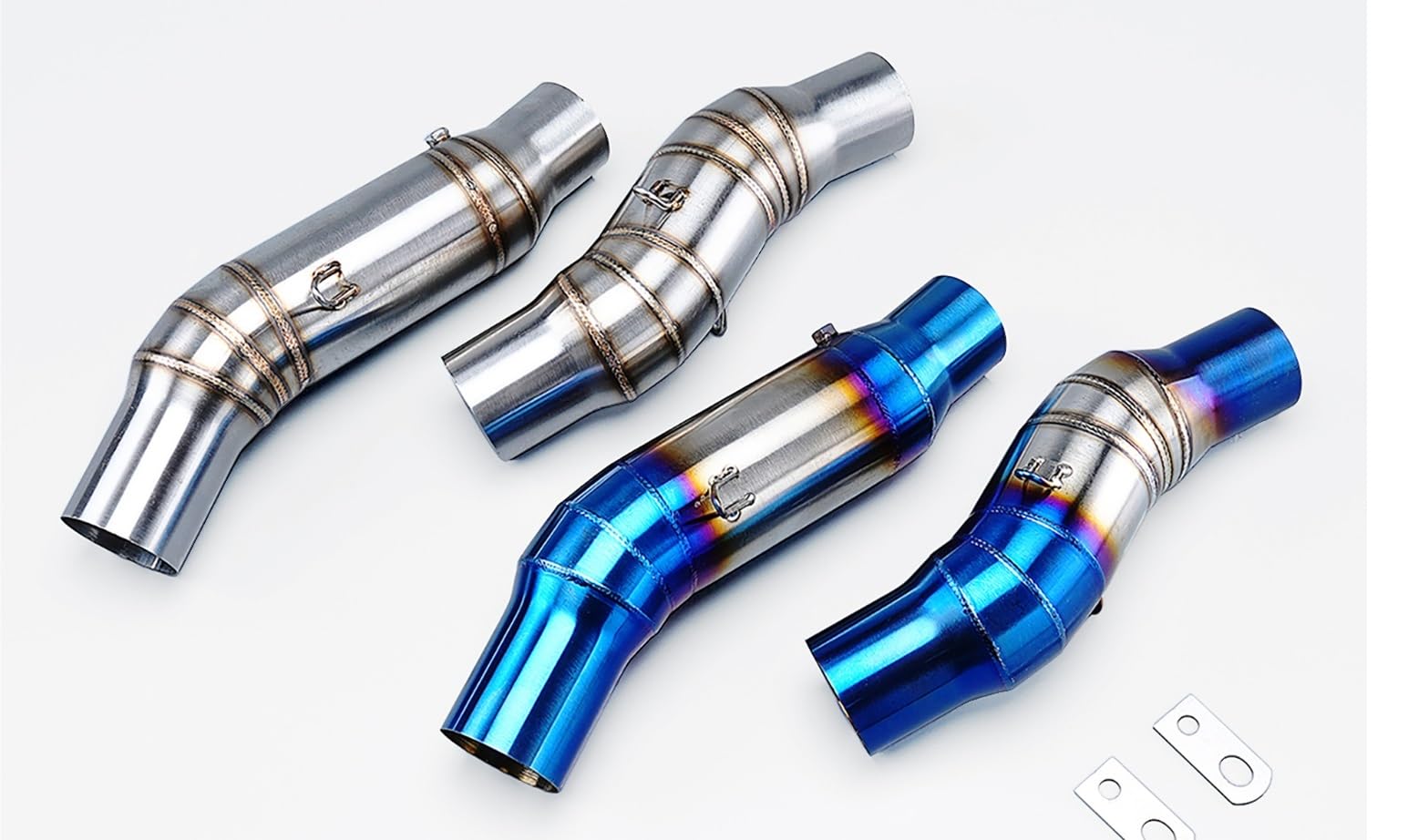 rura wydechowa Slip On Fit Dla Ninja Z1000 Z1000SX Tłumik Wydechowy Motocykla Połączenie Środkowa Rura 51mm Moto Ze Stali Nierdzewnej(B)