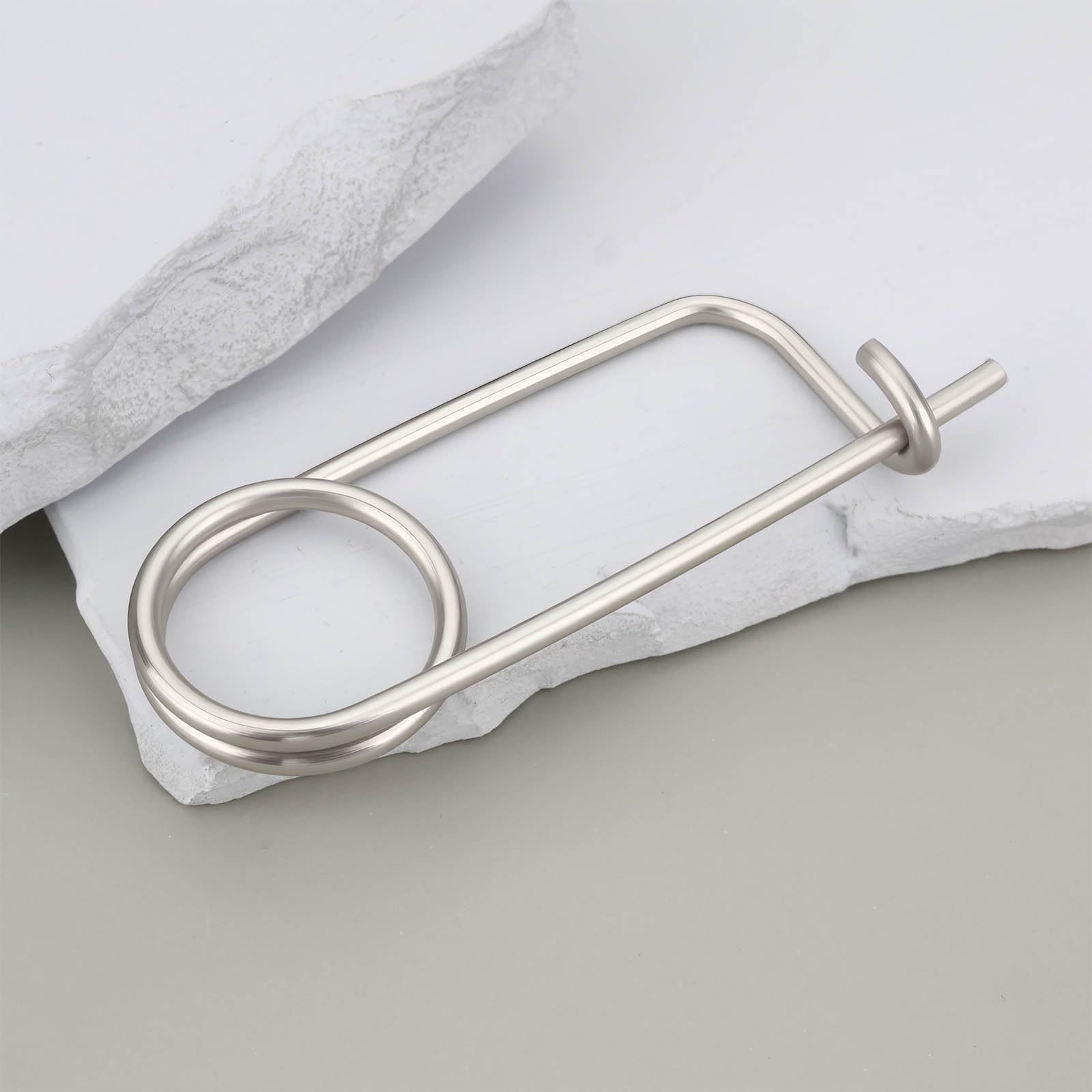 ECSiNG 8 Pasadores de Seguridad con Forma de Broche de 3 X 85 Mm Pasadores de Resorte de Acero Inoxidable 304 para Asegurar Orificios de Bloqueo