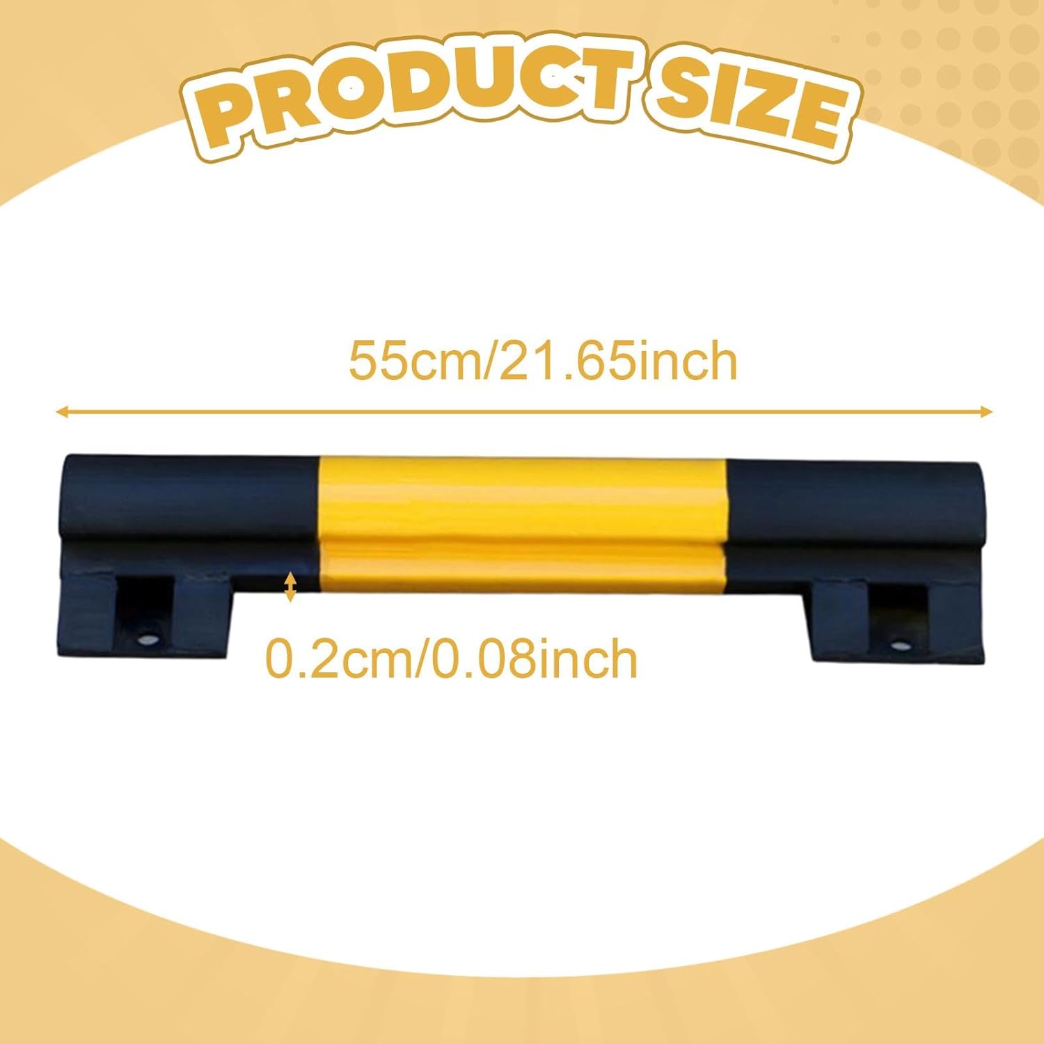 Ｍｉｌａｇｅｔｏ 駐車ストッパー ホイールストップ 車道 簡単設置 金属 ガジェット 車両フロアストッパー バン トレーラー 車用,