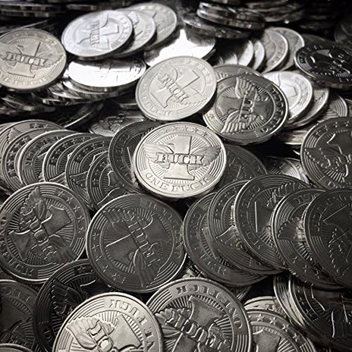 ZFG Inc. Zero F's Given Giftable Novelty Quarter Coins, Color Silver, Flying F*ucks, 1-Coin