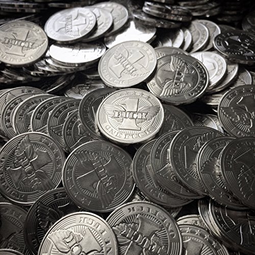 Zfg Inc. Zero F's Given Giftable Novelty Joke Coins, Color Silver, Flying F*Ucks, 10-Pack #TOP2