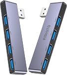 USB Le centre, Fidioto 4 Port USB Adaptateur(1 * 3.0 Le centre, 3 * 2.0 Hub),Multi USB Extendeur de port pour ordinateur portable, iMac Pro, MacBook Air, Mac mini/Pro, Surface Pro, Carnet PC, USB Flash Drives et Mobile HDD Etc.