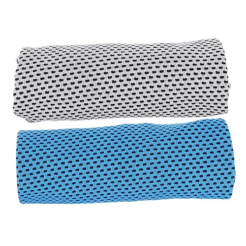 LIOOBO 2Pcs Outdoor Cooling Towels for Hot Weather Breathable Ice Towels for Gym Yoga Sports Travel Super Absorbent Chemical