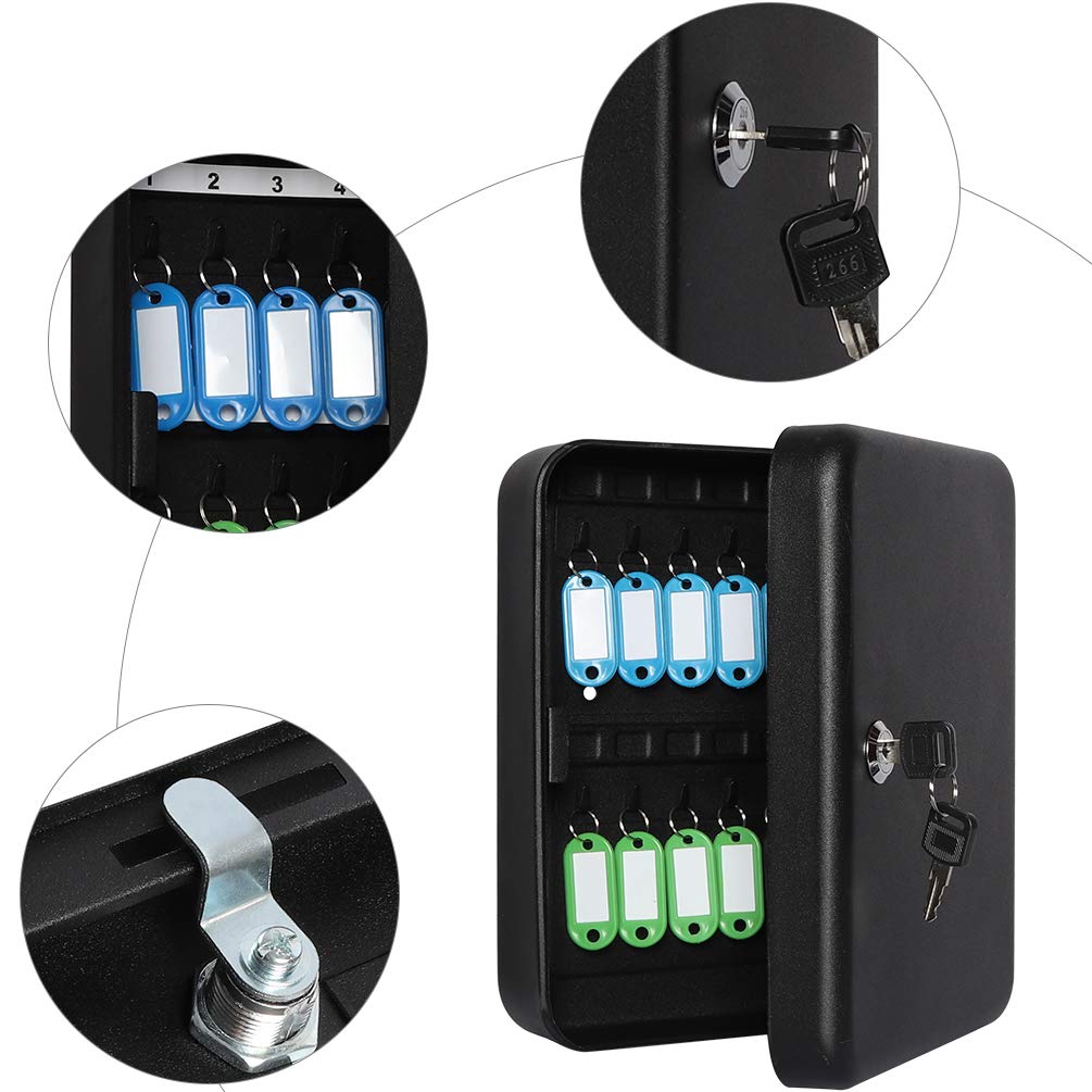 Snapklik.com : Jssmst Lock Keyboxes Wall Mount Security Key Storage Box ...