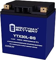 Vista 1 de Mighty Max Battery YTX30L-BS - Batería de repuesto de litio compatible con Power-Sonic PIX30L-BS