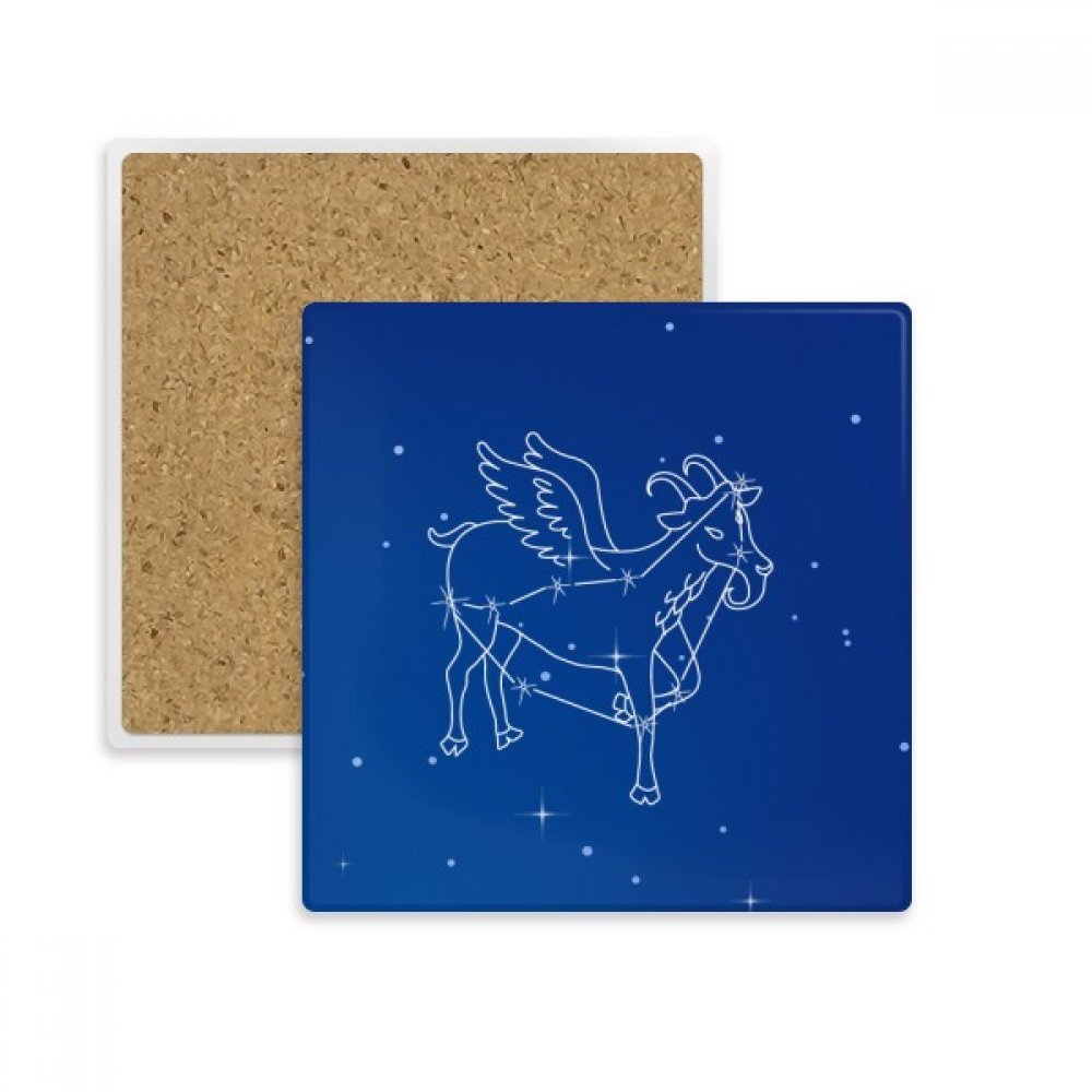 Porte-tasse Capricorne en pierre absorbante, idée cadeau originale pour anniversaire