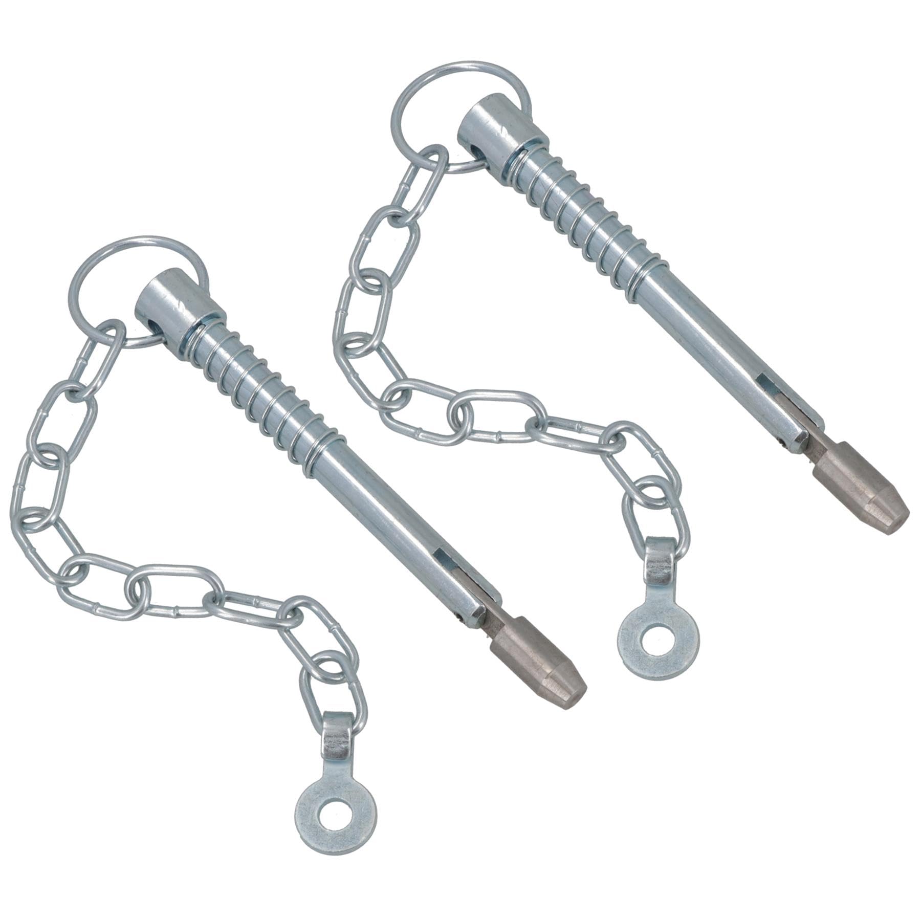 Spring Loaded Sword Pin With Chain Retaining Cotter Pin 12.5mm x 163.5mm 2pc