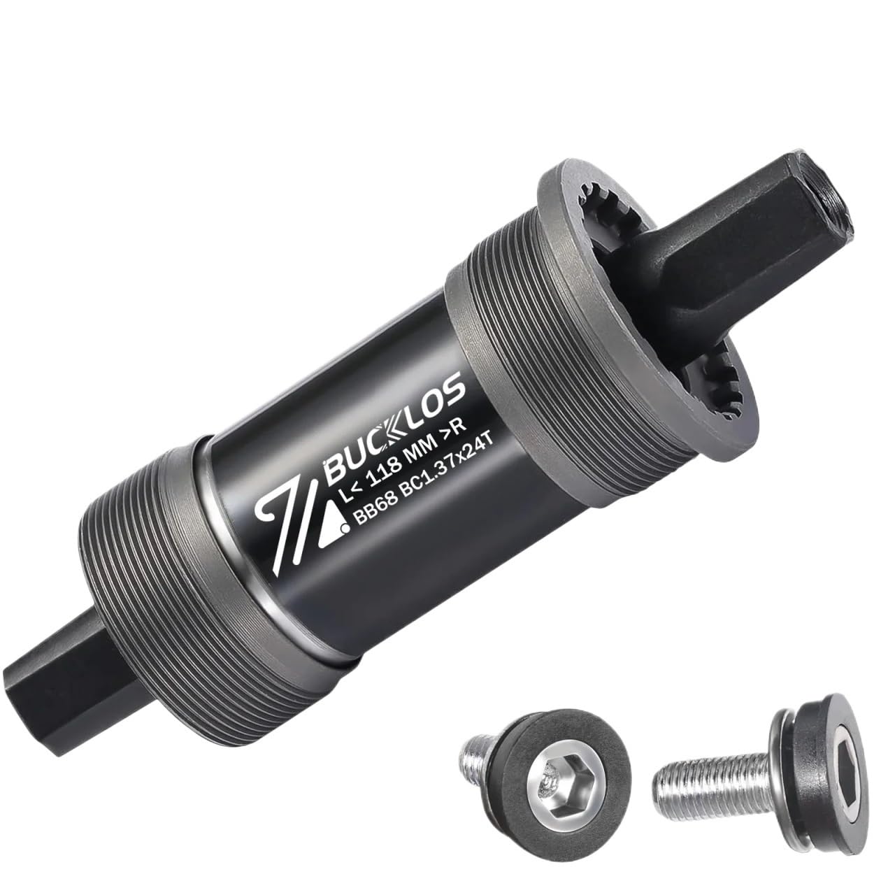 JIASHUNHE Bottom Bracket Square Taper Bicycle Bottom Bracket Smooth Sealed Bearing Mtb Crank Axis For Road Mountain Folding Fat E-bike Bike(BB68-118MM)