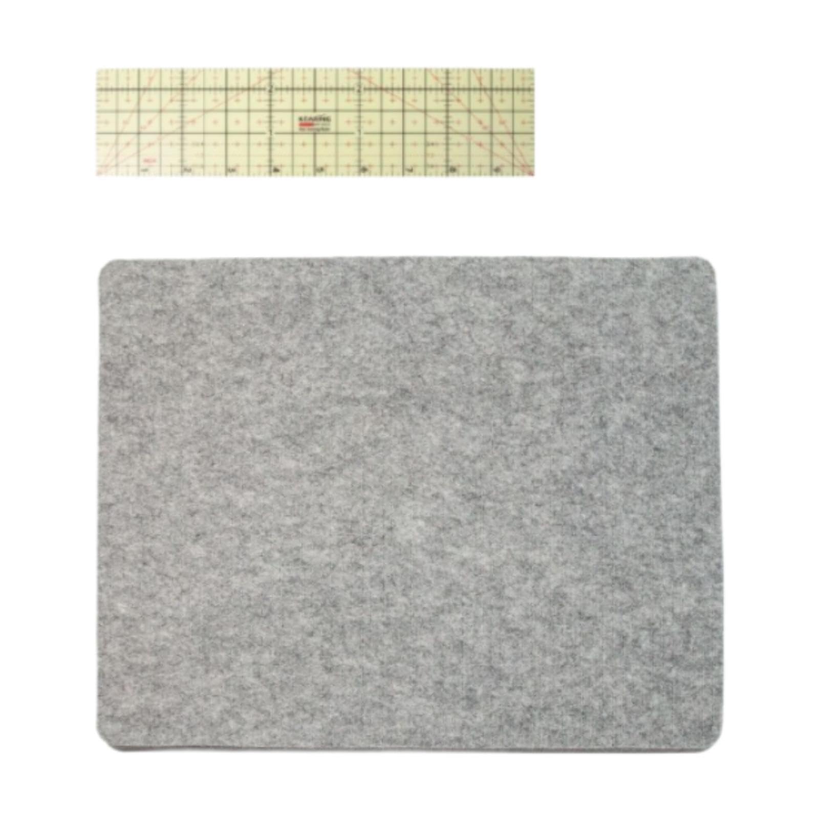 Regla para plancha caliente con tapete de planchado para acolchado Qianly de fieltro resistente